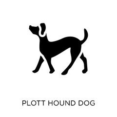 Plott Hound dog icon. Plott Hound dog symbol design from Dogs collection.