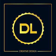 Initial Letter DL Logo Template Design