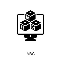 Abc icon. Abc symbol design from Online learning collection. Simple element vector illustration. Can be used in web and mobile.