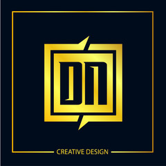 Initial Letter DN Logo Template Design