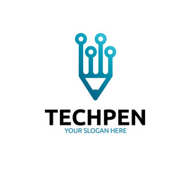 Fototapeta premium Tech Pen Logo