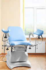 Maternity chair in examination room