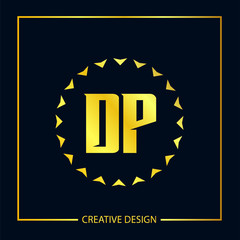 Initial Letter DP Logo Template Design