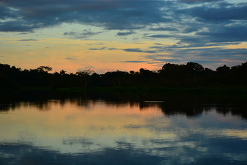 Fototapeta na wymiar Yasuni-sunset