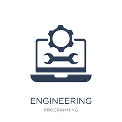 Engineering icon. Trendy flat vector Engineering icon on white background from Programming collection