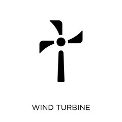 Wind turbine icon. Wind turbine symbol design from Ecology collection.