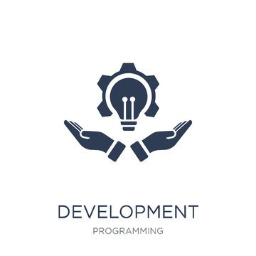 Development icon. Trendy flat vector Development icon on white background from Programming collection