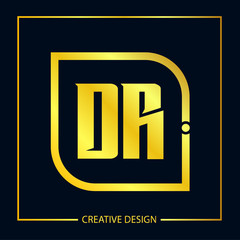 Initial Letter DR Logo Template Design