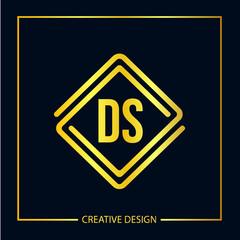 Initial Letter DS Logo Template Design