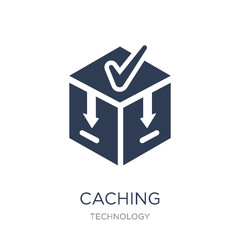 Caching icon. Trendy flat vector Caching icon on white background from Technology collection © t-vector-icons