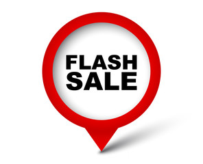 red vector banner flash sale