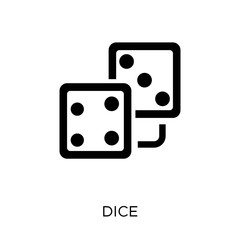 Dice icon. Dice symbol design from Arcade collection. Simple element vector illustration. Can be used in web and mobile.