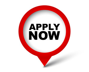red vector banner apply now