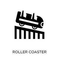 Roller coaster icon. Roller coaster symbol design from Entertainment collection. Simple element vector illustration. Can be used in web and mobile.