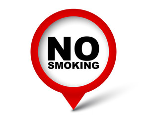 red vector banner no smoking