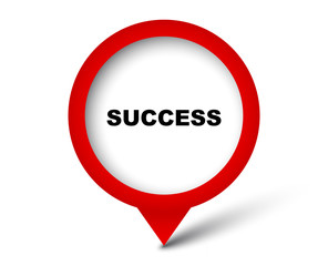 red vector banner success