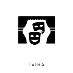 Tetris icon. Tetris symbol design from Entertainment collection. Simple element vector illustration. Can be used in web and mobile.