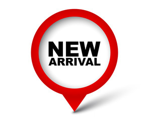 red vector banner new arrival