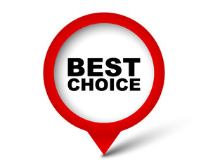 red vector banner best choice