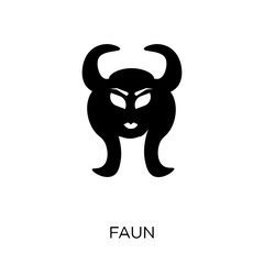 Faun icon. Faun symbol design from Fairy tale collection.