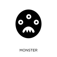 Monster icon. Monster symbol design from Fairy tale collection.