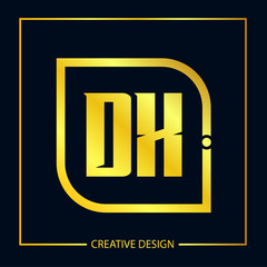 Initial Letter DX Logo Template Design