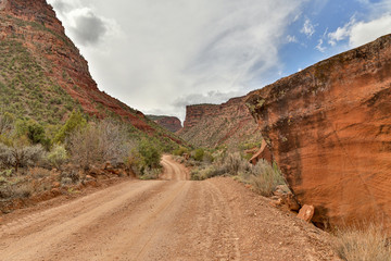 rural red dirt road America southwest mesa desert
