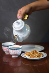 hand with cup of coffee