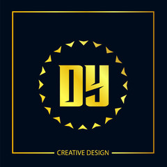 Initial Letter DY Logo Template Design