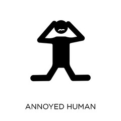 annoyed human icon. annoyed human symbol design from Feelings collection.