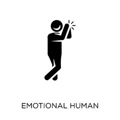 Fototapeta na wymiar emotional human icon. emotional human symbol design from Feelings collection.