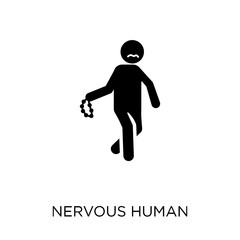 nervous human icon. nervous human symbol design from Feelings collection.