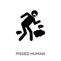 pissed human icon. pissed human symbol design from Feelings collection.