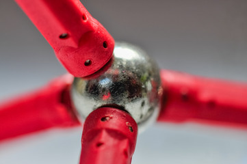 a metal ball with magnets