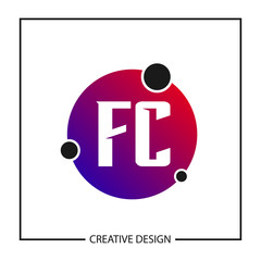Initial Letter Logo FC Template Design