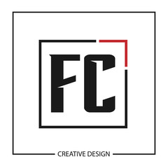 Initial Letter Logo FC Template Design