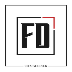 Initial Letter Logo FD Template Design