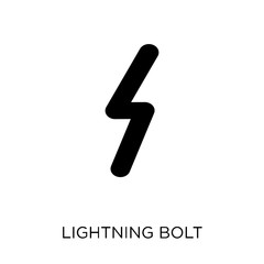 Lightning bolt polygonal icon. Lightning bolt polygonal symbol design from Geometry collection.