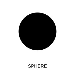 Fototapeta na wymiar Sphere icon. Sphere symbol design from Geometry collection.