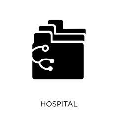 Hospital icon. Hospital symbol design from Health and medical collection.