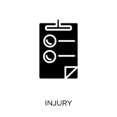 Injury icon. Injury symbol design from Health and medical collection.