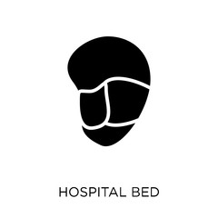 Hospital bed icon. Hospital bed symbol design from Health and medical collection.