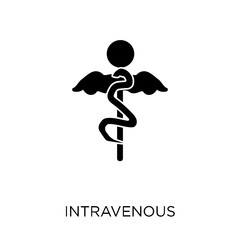 Intravenous icon. Intravenous symbol design from Health and medical collection.