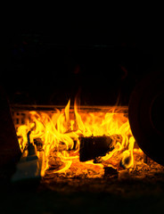 fierce burning fire