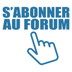 Logo s'abonner au forum.