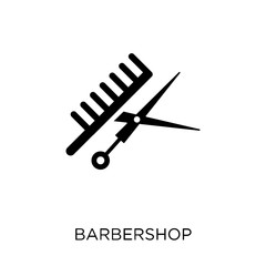 Barbershop icon. Barbershop symbol design from Hotel collection.