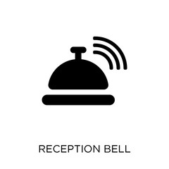 Obraz premium Reception bell icon. Reception bell symbol design from Hotel collection.