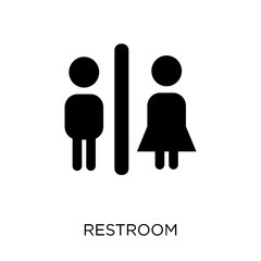 Restroom icon. Restroom symbol design from Hotel collection.
