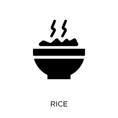 Rice icon. Rice symbol design from Restaurant collection.