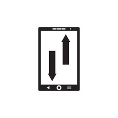 Smartphone download and upload icon